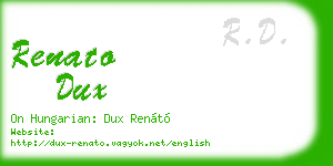 renato dux business card